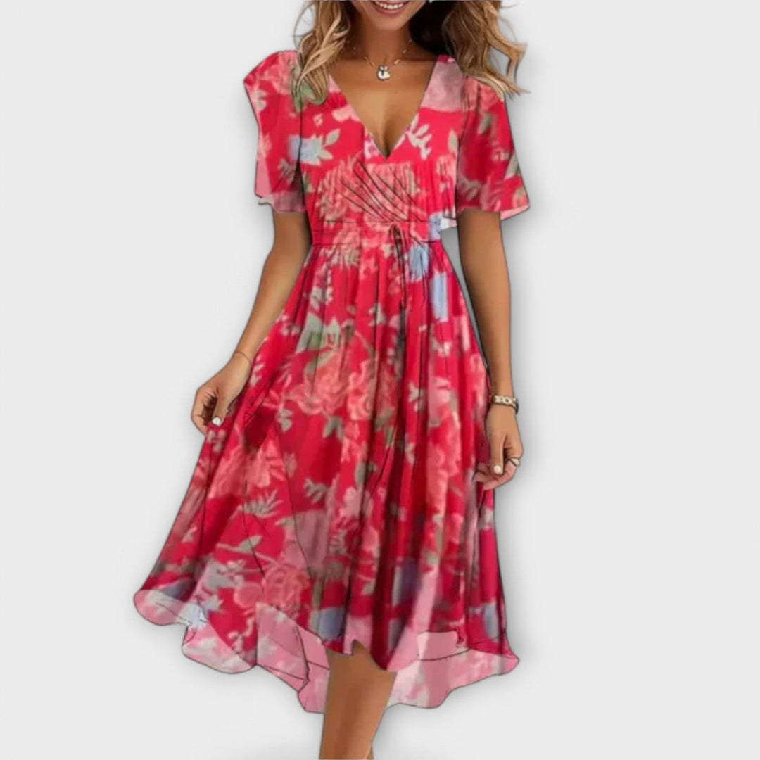 Anna | Women's dress with V-neck