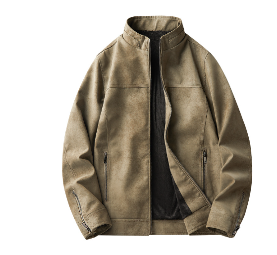Brodie | Premium Leather Jacket with Zipper