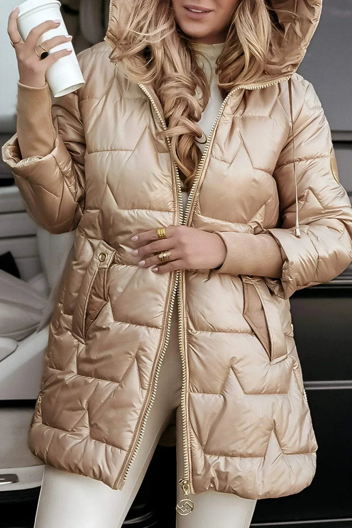 Enna | Warm Quilted Hooded Winter Jacket