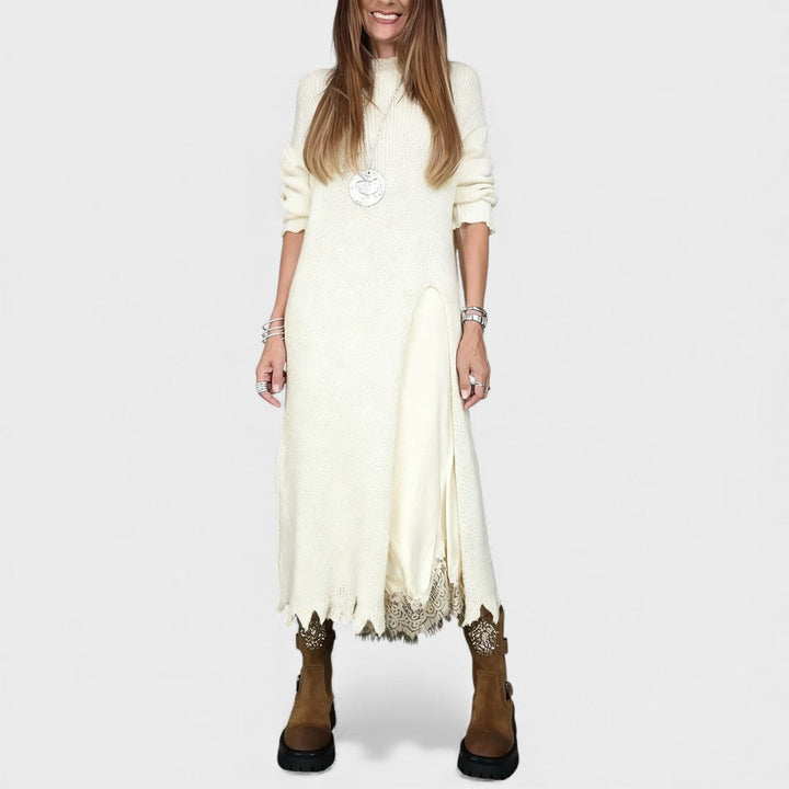 Lena | Elegant Long Knit Dress