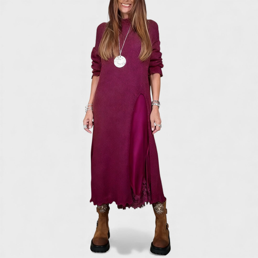 Lena | Elegant Long Knit Dress
