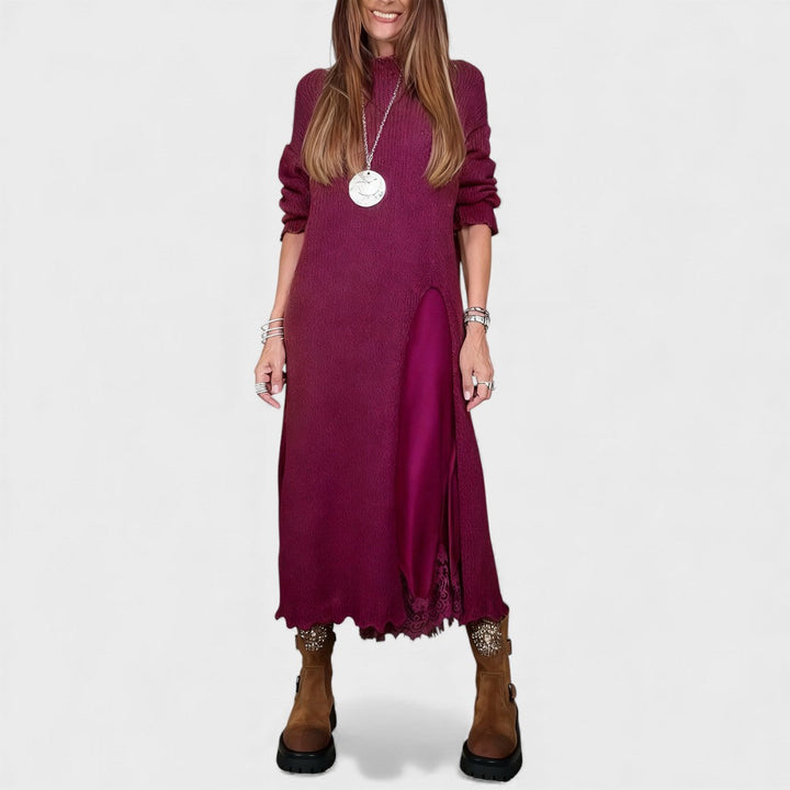 Lena | Elegant Long Knit Dress