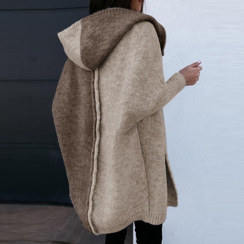 Ines - Patchwork Hooded Cardigan
