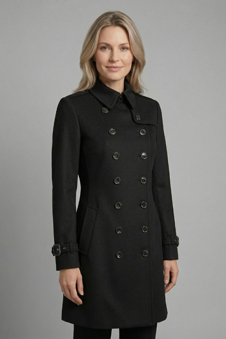 Iris - Double-Breasted Wool Coat
