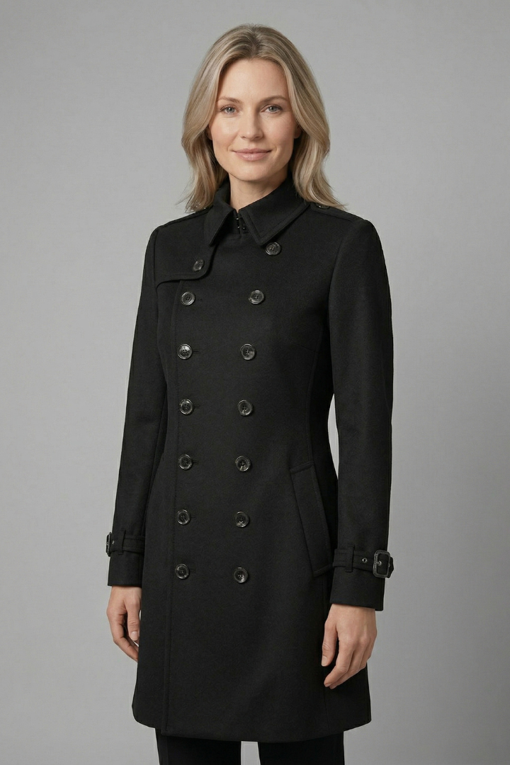 Iris - Double-Breasted Wool Coat
