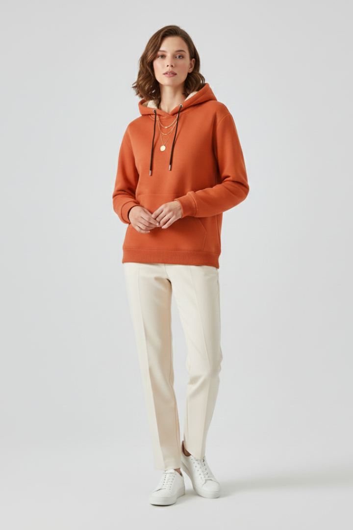 Jessica - Sherpa Lined Pullover Hoodie