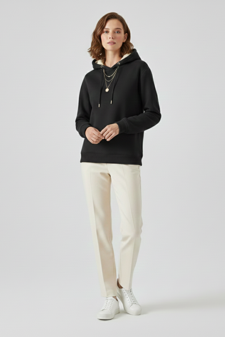 Jessica - Sherpa Lined Pullover Hoodie