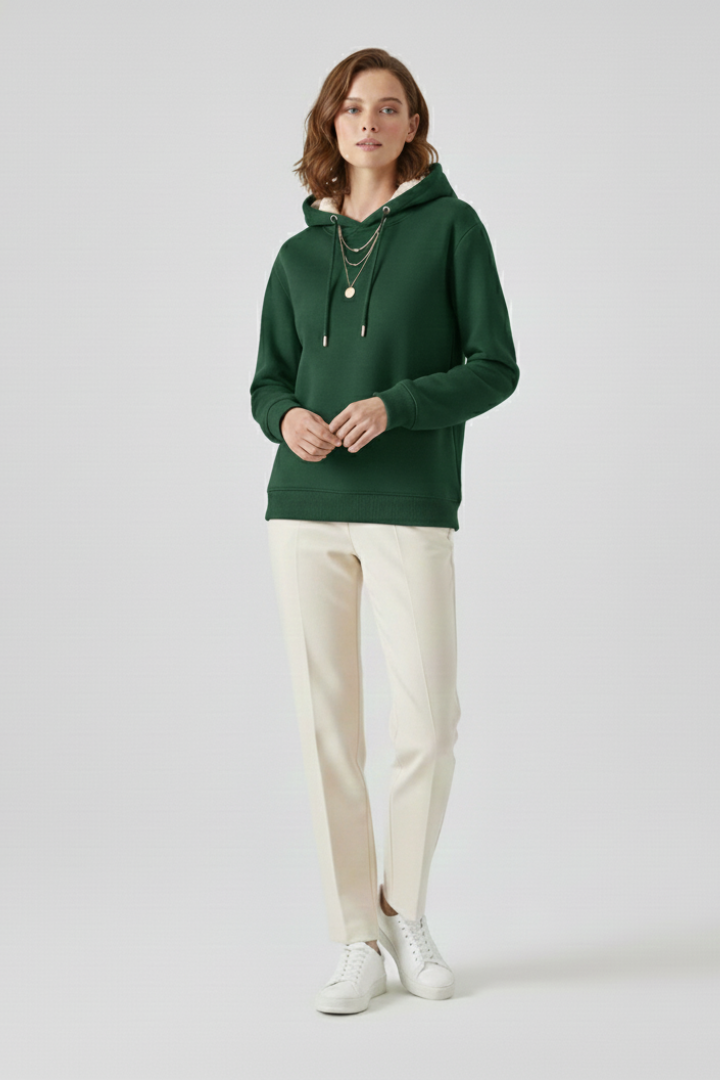 Jessica - Sherpa Lined Pullover Hoodie