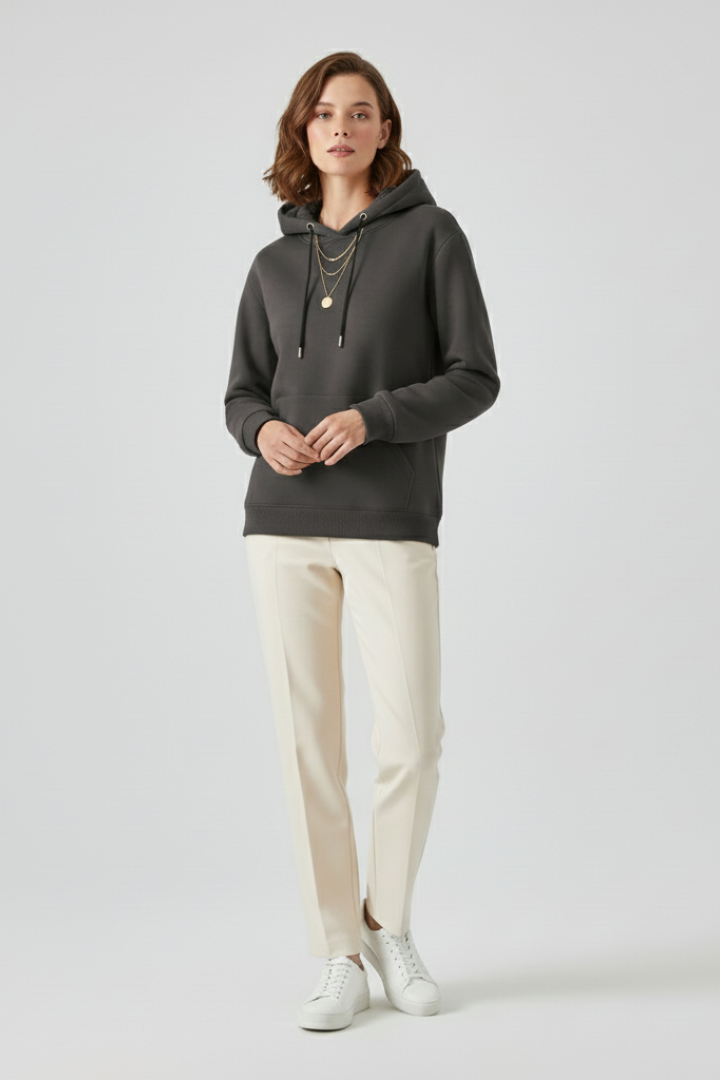Jessica - Sherpa Lined Pullover Hoodie