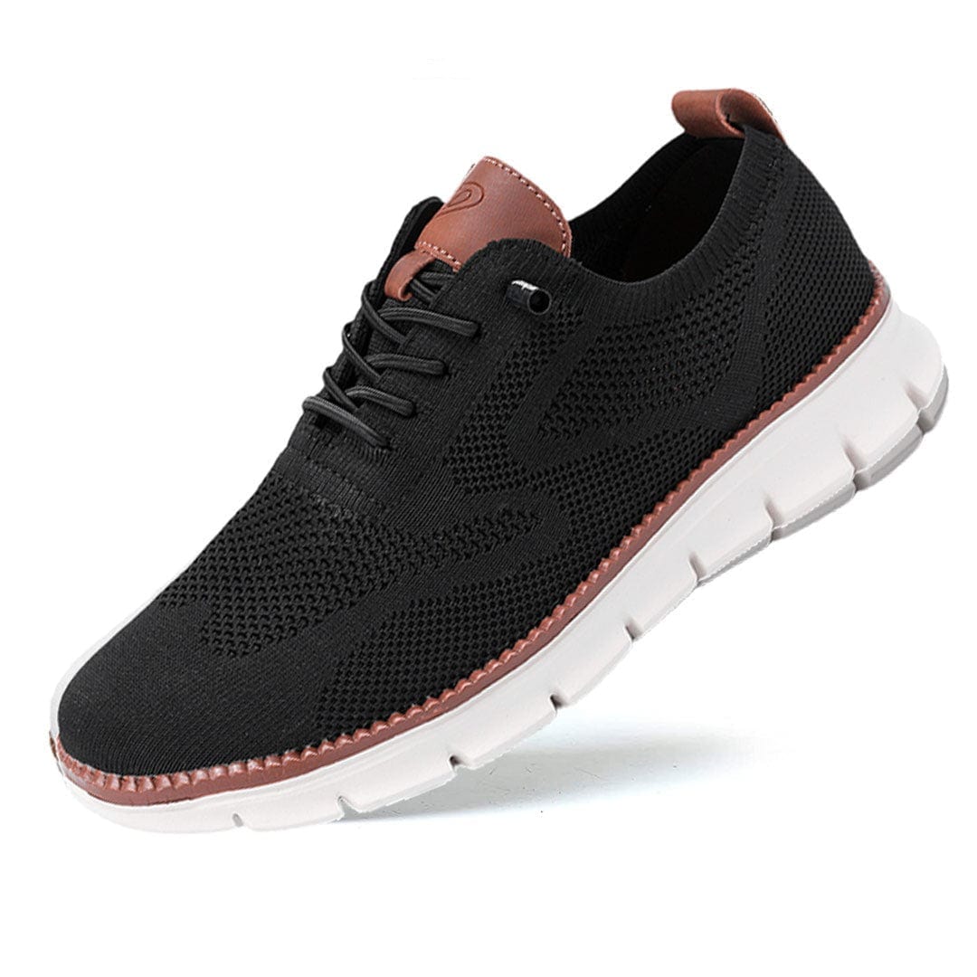 Lightweight Knit Lace Up Walking Shoes