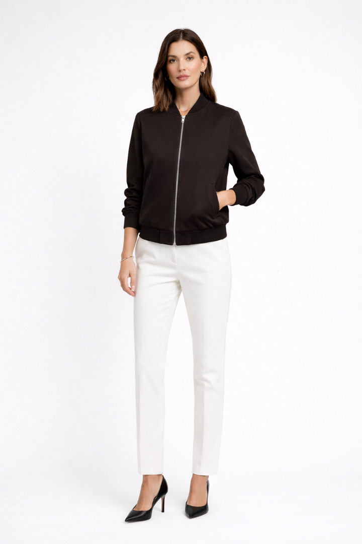 Maisie - Zip Bomber Jacket