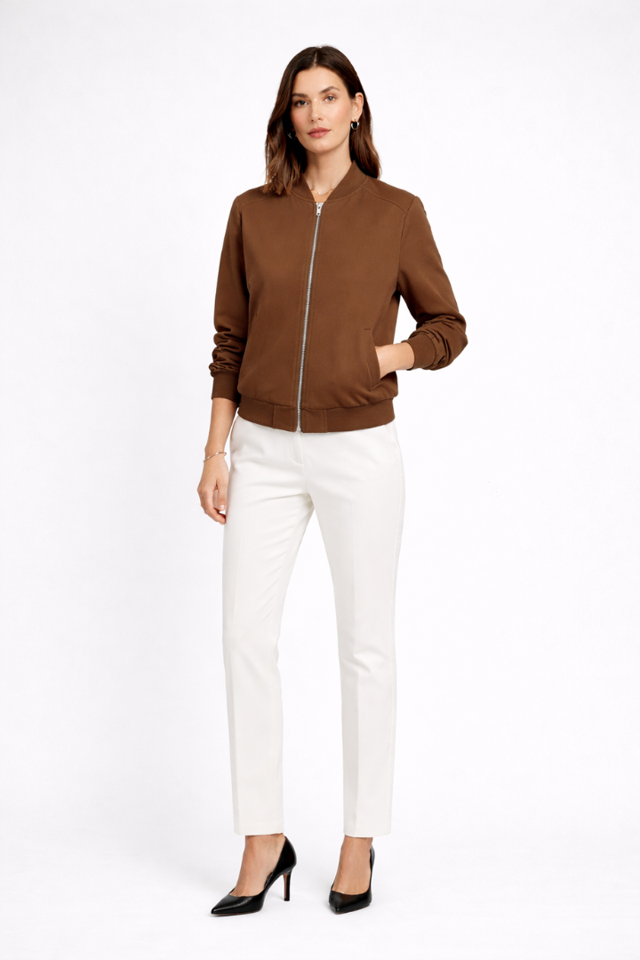 Maisie - Zip Bomber Jacket