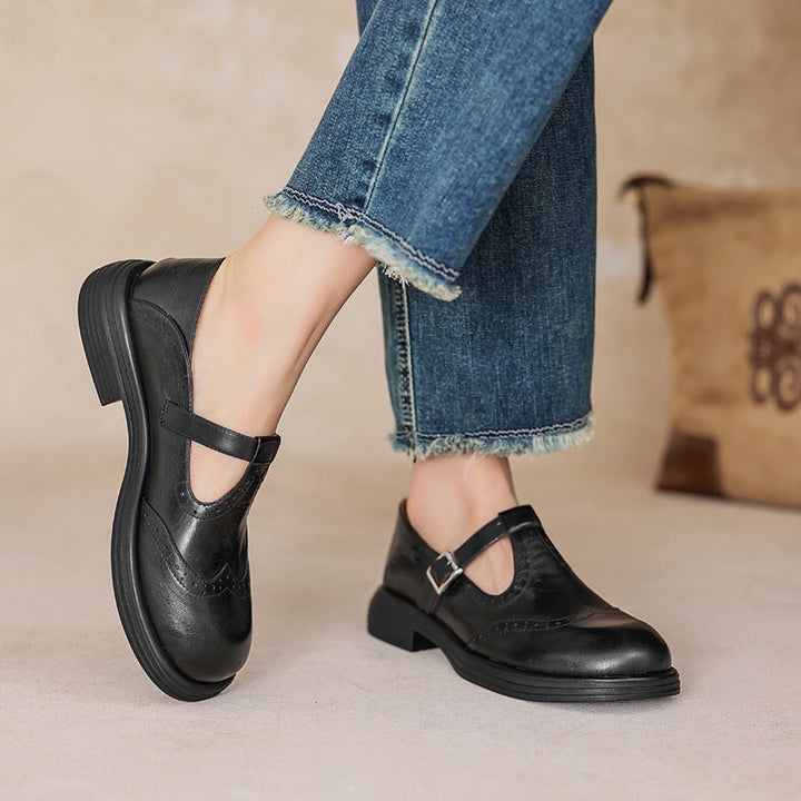 Emily | Elegant Leather Mary Janes