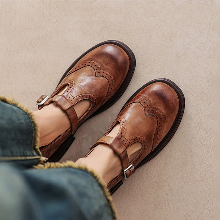 Emily | Elegant Leather Mary Janes