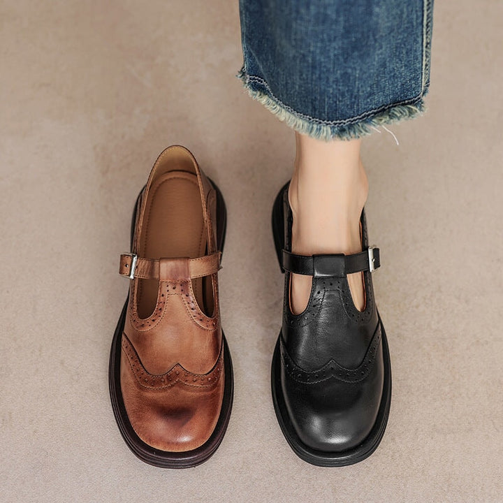 Emily | Elegant Leather Mary Janes