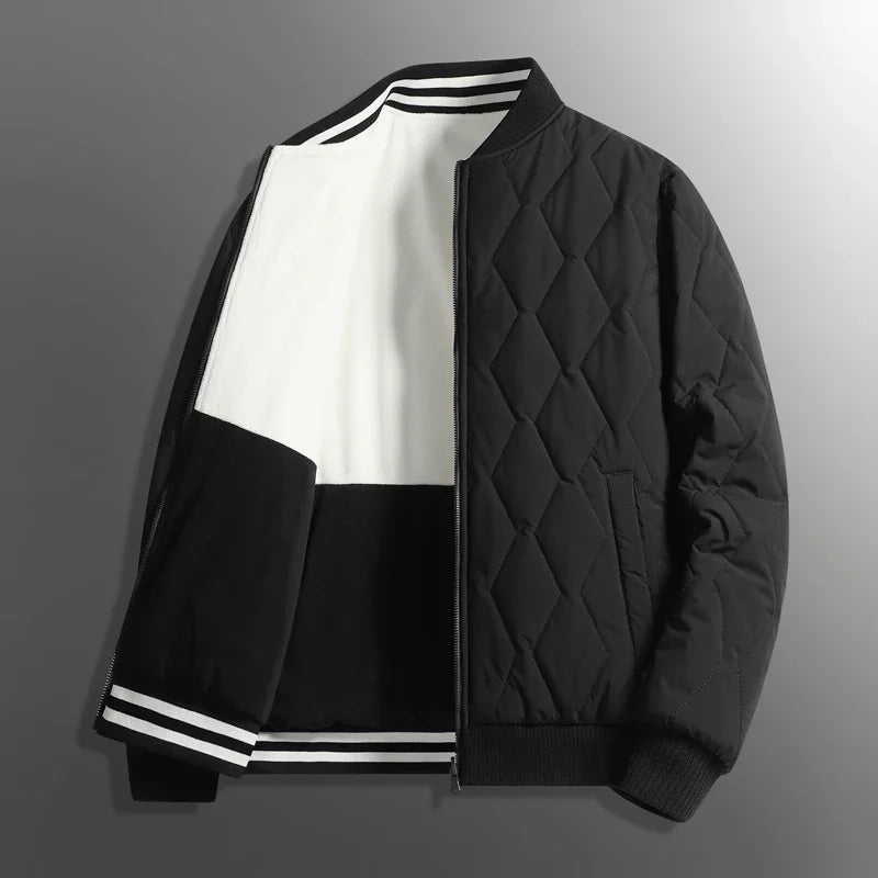 Men's reversible jacket, close up of reversed side