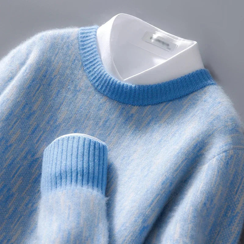 Men's wool jumper, front view