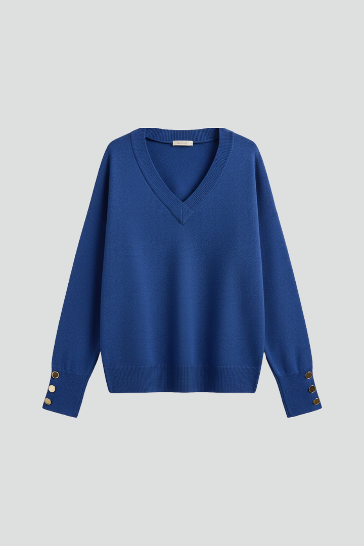 Natalie - V-Neck Dropped Shoulder Jumper