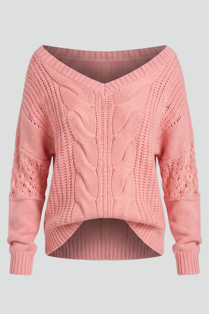 Olivia - Oversized Ribbed Cuff Jumper