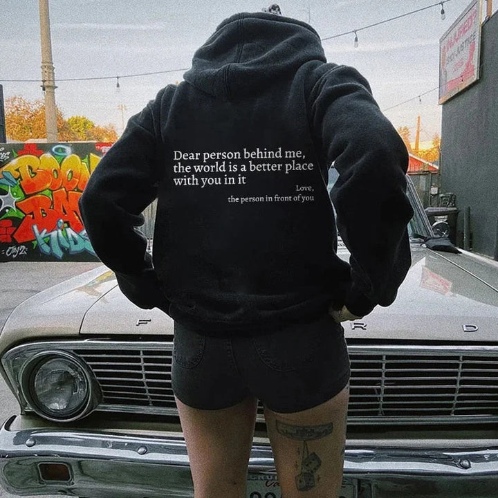 Romy - Graphic Print Hoodie