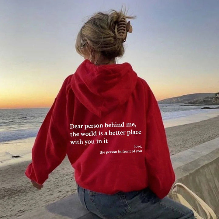 Romy - Graphic Print Hoodie