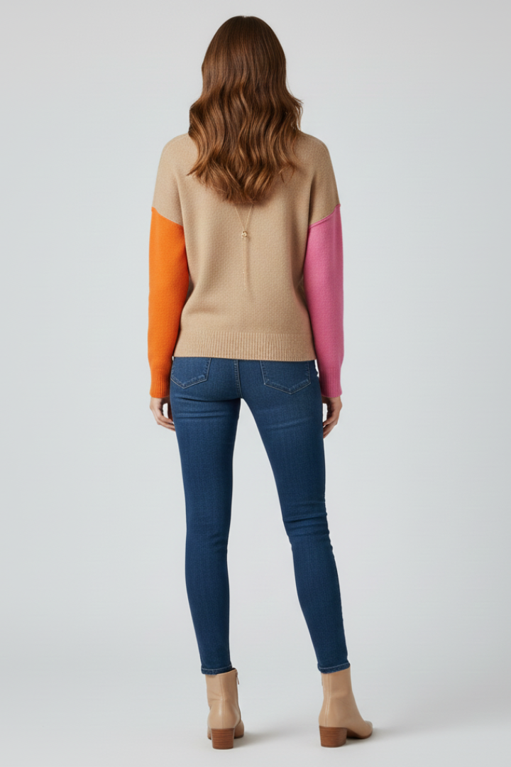 Ruby - High Collar Knit Jumper
