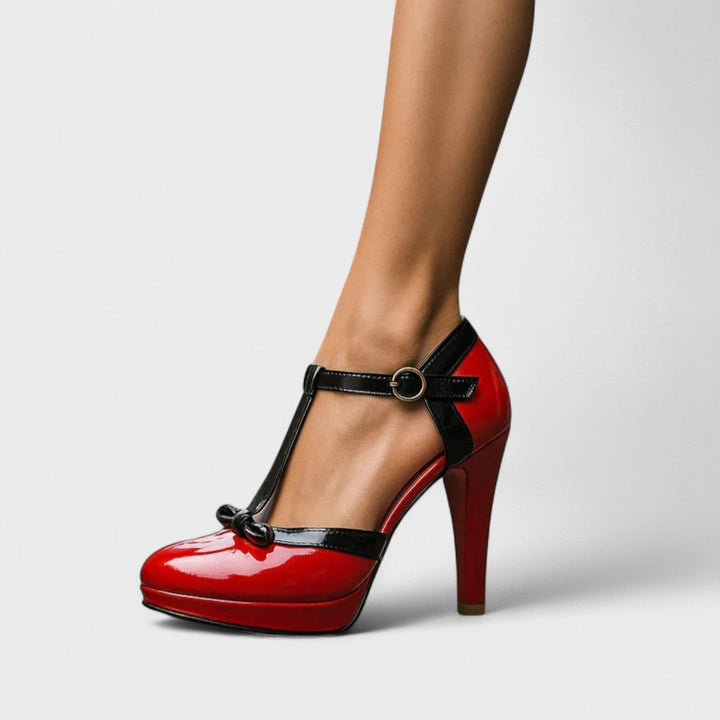 T-Strap Platform Court Heels
