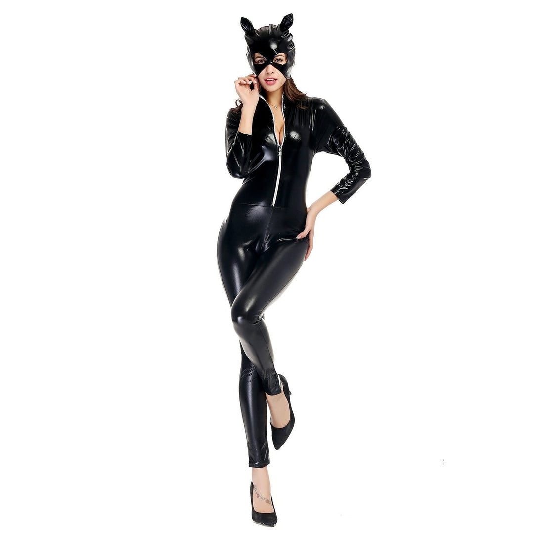Women's cat girl Halloween costume, front view