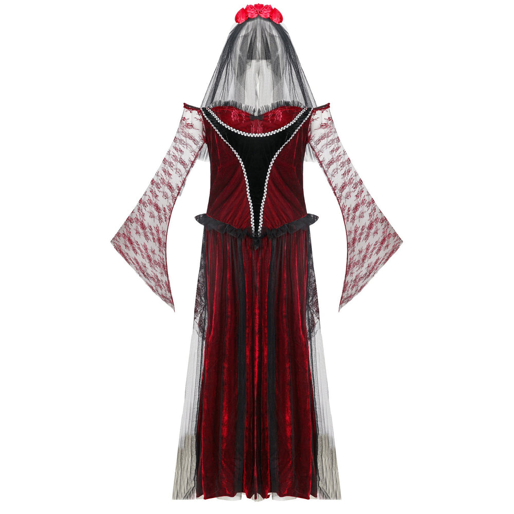 Women's ghost bride Halloween costume, styled shot