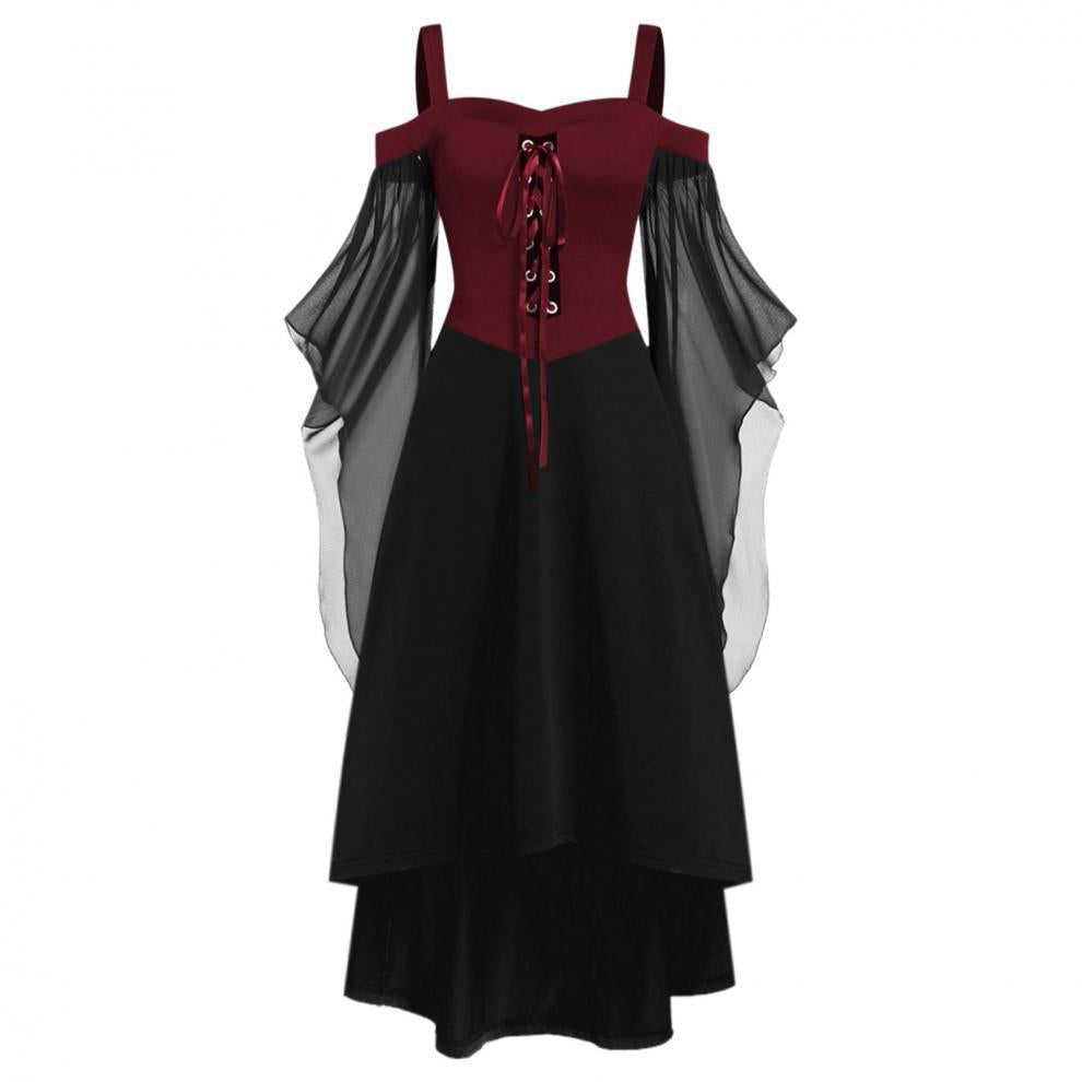 Women's gothic witch Halloween costume, styled shot