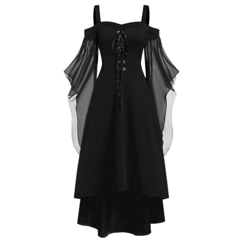 Women's gothic witch Halloween costume, close up of sleeve detail