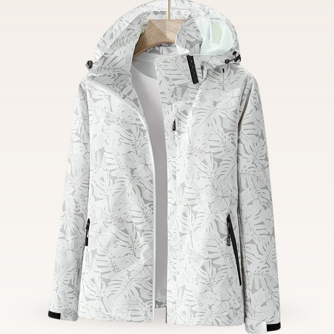 Women's waterproof breathable jacket, front view