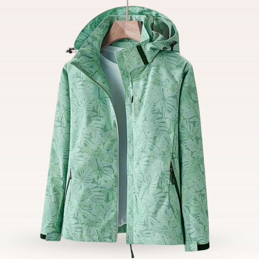 Women's waterproof breathable jacket, styled shot
